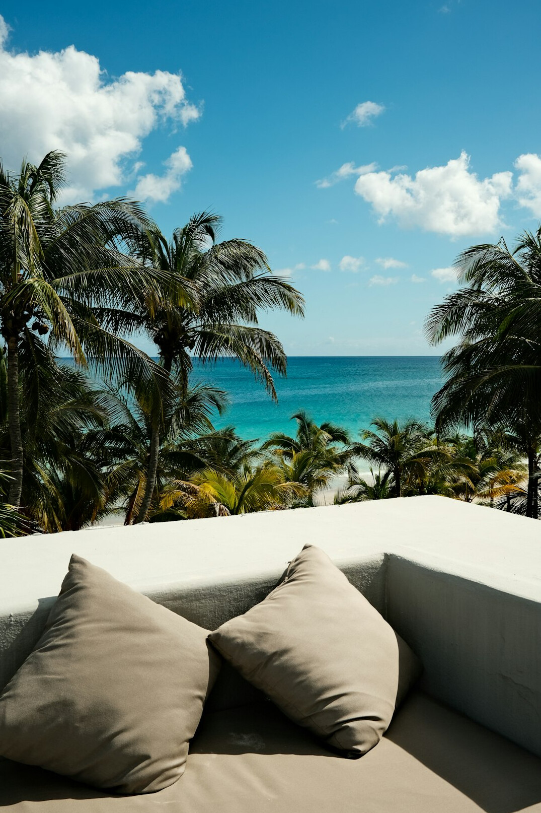 Rooftop terrace with sea view furniture